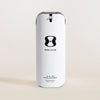 Skincare bottle labeled 'One Skin' on a beige background